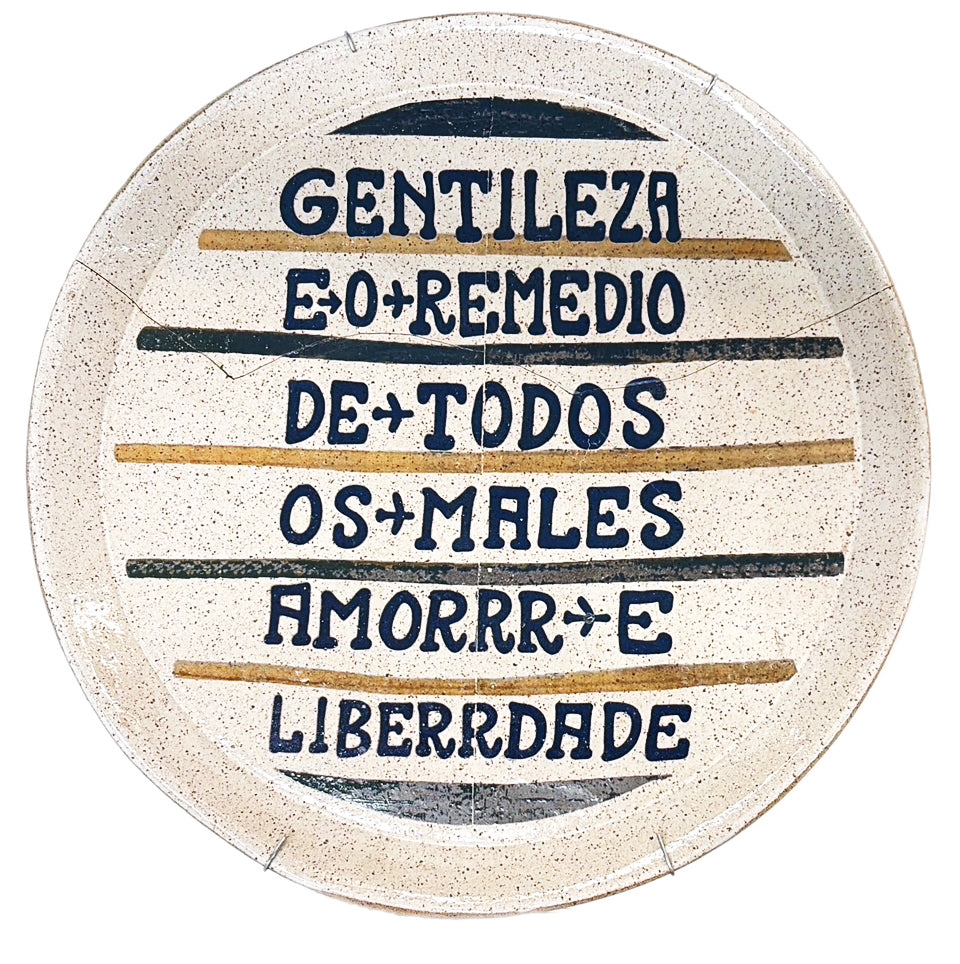 Prato com borda Gentileza