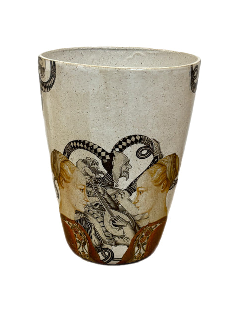 Vaso Curto Rainhas Off White