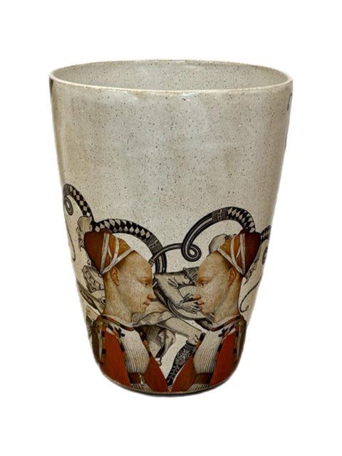 Vaso Curto Rainhas Off White