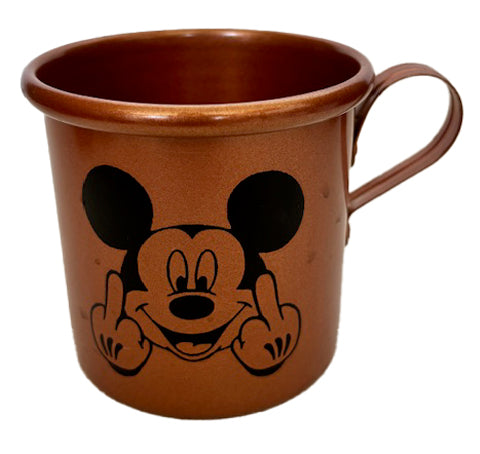 Caneca em Metal Estampada Cobre