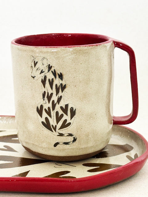 Prato e Caneca Miau in Love
