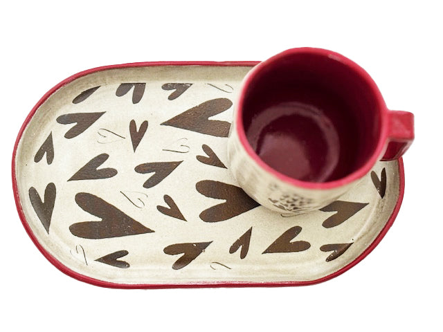 Prato e Caneca Miau in Love