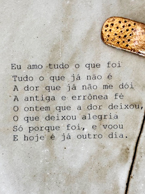 Prato com Borda Poesia