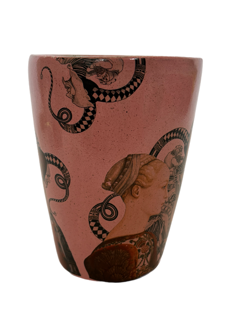 Vaso Curto Rainhas Pink