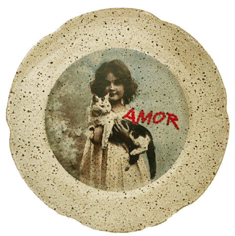 Prato para Bolo AMOR