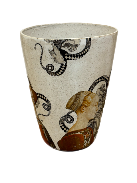 Vaso Curto Rainhas Off White